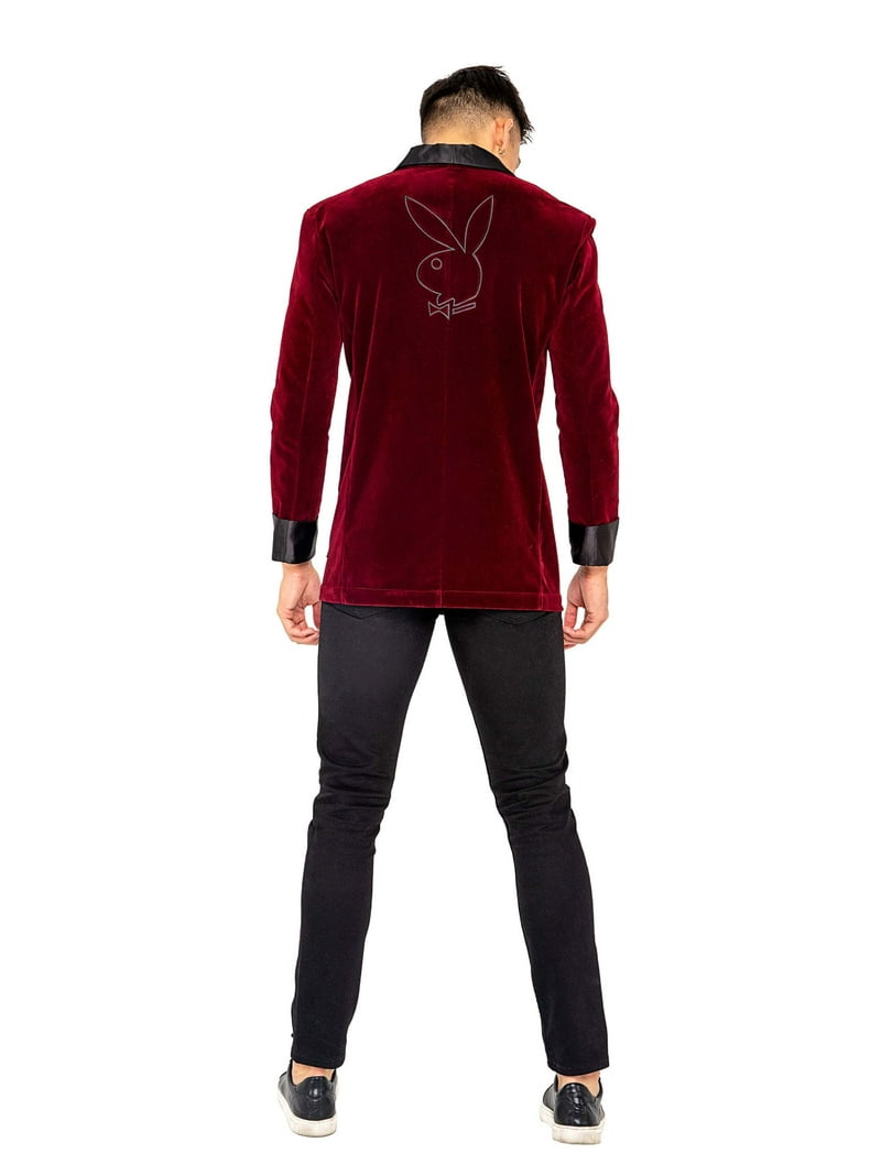 tain double push×playboy CHECK COAT tain double push×playboy CHECK COAT Buy Men Black jumbo Playboy