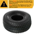 thumbnail image 5 of 1Autodepot Tubeless 15x6.00-6 Lawn Mower Tire, 2 pc, 5 of 7
