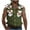 Green, variant on Cargo Tank Tops for Men with Pockets Sleeveless Button Down Collared Shirts Camouflage Print Outdoor Hiking Fishing Tees Top Limited Time Sales Brown XXL