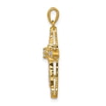 thumbnail image 2 of 14k Yellow Gold 1/6ct. Diamond Filigree Cross Pendant Charm, 2 of 4