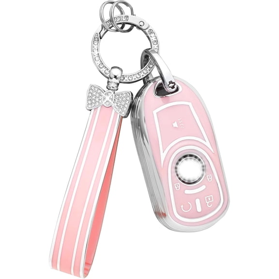 Key Fob Cover Compatible with Buick Encore Encore GX Envista Regal Sportback 2017-2026 4 Button Keychain Case Holder Protector,1