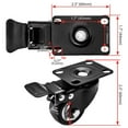 thumbnail image 2 of Caster Wheels Online, el mejor servicio, giratorio de 1.5 pulgadas con freno x24, 2 of 7