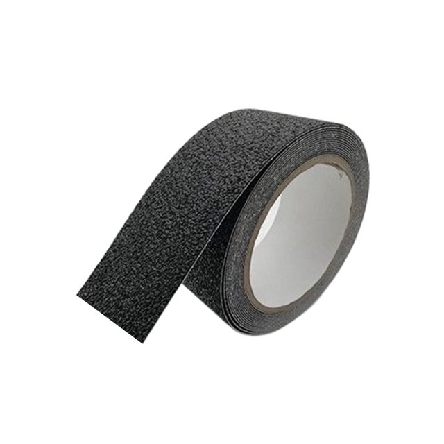 Inteprter Cinta antideslizante escalera almohadilla de goma pegamento cinturón agarre rollo adhesivo interior al aire libre cintas seguridad para Juegos de accesorios de baño Negro 5cmX50cm Inteprter HA074884-02