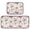 Happy Turtles and Jellyfish Pattern, variant on 2-Piece Kitchen Mat Set Non Slip Washable Floor Mats Decorative Rugs for Kitchen Sink Laundry Flamingos and Pomegranates Pattern