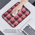 thumbnail image 6 of Pofeuu Heart Plaid Print Laptop Carrying Case,13-15-Inch Laptop and Tablet, Sleek Design, Durable and Water-Repellent Fabric, Business Casual or School-15 inch, 6 of 8