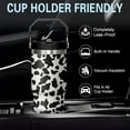 thumbnail image 5 of 30oz Insulated Cow Tumbler with Handle, Featuring a Leak-proof 2-in-1 Lid and Straw, a Vacuum-insulated Travel Coffee Mug, Portable Stainless Steel Water Bottle, Suitable for Both Women and Men, 5 of 6