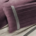 thumbnail image 2 of Home Essence Dakota 7-Piece Microsuede Comforter Set, Purple, Cal King, 2 of 12