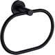 thumbnail image 1 of Toallero de esquina simple elegante de acero inoxidable negro mate para montaje en pared, 1 of 5