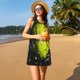 thumbnail image 3 of Balery Ball Vestidos de verano para mujer con estampado: vestido holgado sin mangas, vestido playero informal y cómodo para días calurosos., 3 of 7