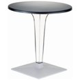 thumbnail image 1 of Siesta ISP520-BLA 32 in. Table à Manger Ronde avec Base Transparente & 44; Noir, 1 of 1