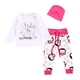 thumbnail image 2 of Camiseta de pingüino para niñas recién nacidas + conjunto de ropa de pantalones largos 24-36 24-36 meses Sunnimix Conjunto superior de los pingüinos recién nacidos, 2 of 8