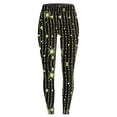 thumbnail image 4 of BOOMILK Leggings for Women Sequin Printed Trendy Casual Slimming Bottom Pants Yellow, 4 of 4
