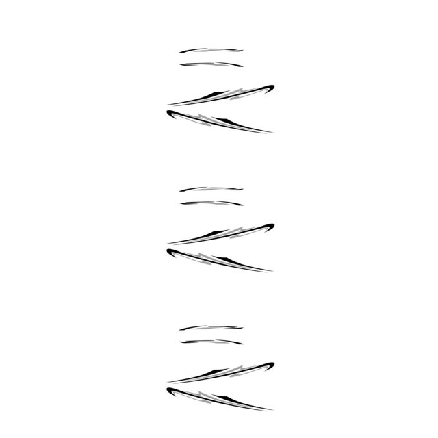 Thinsony Easy Removal For Customized Look Car Decals Sports Motorhome Stripes Overall black and gray 3Set