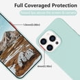 thumbnail image 4 of Compatible with iPhone 13 Pro Case Liquid Silicone Soft Gel Rubber Full Shockproof Protective Anti-Scratch Microfiber Lining Cushion Slim Phone Cover iPhone 13 Pro 6.1" 2021, Mint Green, 4 of 6