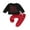 Black, variant on BemeyourBBs Toddler Baby Boy Spring Outfits Valentines Day Clothes Letter Print Long Sleeve Pullover Sweatshirt Tops Solid Pants Set