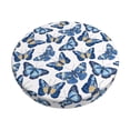 thumbnail image 1 of Disketp Beautiful Butterflies Funda Redonda para Taburete, Funda de Cojín para Silla de Bar Suave y Elástica-12 inch, 1 of 7