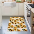 thumbnail image 3 of 2x3 Ft Entryway Area Rug, Vintage Sunflowers Kitchen Rug Runner Washable Floor Mat, Farmhouse Flowers Botanical Non Slip Indoor Door Mat Throw Carpet for Bathroom Living Room Bedroom, 3 of 8