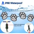 thumbnail image 3 of Guirnaldas De Luces Solares Con Estampado De Patas De 16.8 Pies, Luces Solares Para Gatos, Perros Y Animales (Juego De 8), Decoración Para Exteriores, Calienta A Tu Mascota Y Hace Que El Jardín Sea Má, 3 of 5