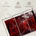 thumbnail image 6 of Elephant Stock Red Trees Wall Art - Horizontal Multi Panel Canvas - Living Room Wall Decor - Gothic Multi Panel - Red And Brown Decor - 50" x 32", 6 of 8