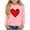 Pink 6, variant on LckLvx Boys Girls Valentine's Day Shirts Heart Graphic Long Sleeve T-Shirts Kids Lightweight Casual Blouse