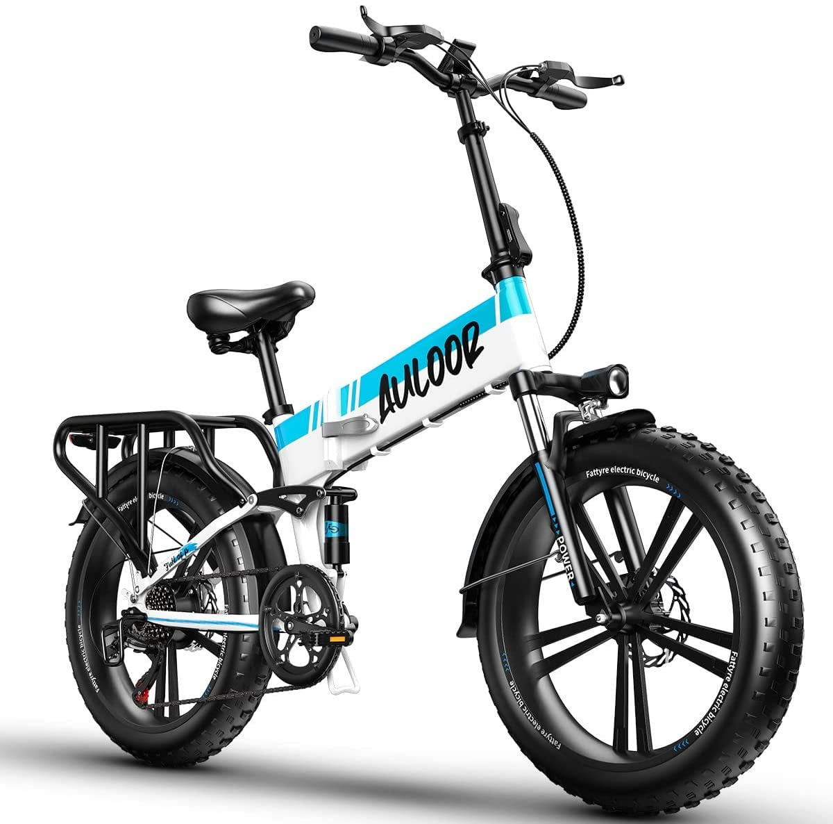 Auloor 20H1F 750W Foldable Electric Bike for Adults with 20'x4'Fat Tire