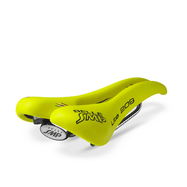 Selle SMP Lite 209 Bicycle Saddle Fluorescent Yellow Synthetic Road Mountain