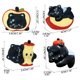 thumbnail image 2 of Figura decorativa de resina con forma de gato y manzana | Accesorio de escritorio para amantes de los gatos | Decoración original para el espacio de trabajo | Decoración de escritorio de resina, 2 of 6