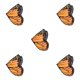 thumbnail image 3 of Mantón de ala de mariposas naranja 100 cm Qarigey, 3 of 6