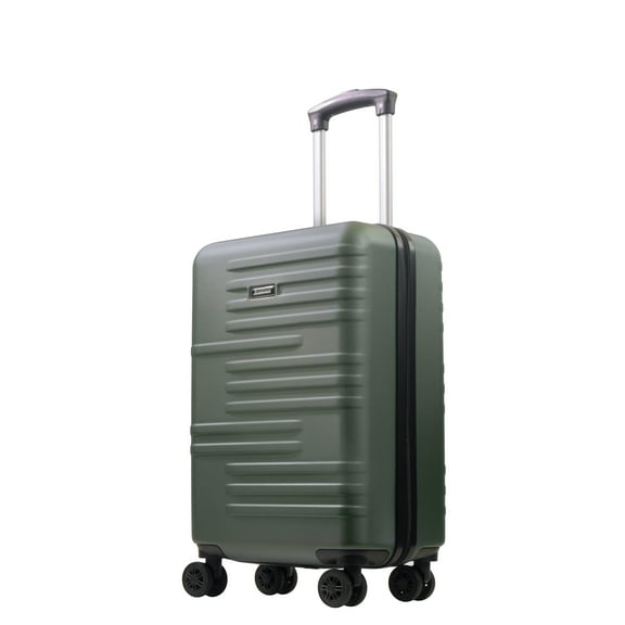 American Dreamliner 22.5 Inch Carry On Luggage, Hardshell Rolling Suitcase with Spinner Wheels, Green