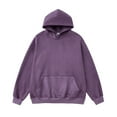 thumbnail image 1 of toraway Chandails en Molleton à Col Rond Design Graphique Hiver Chandail à Capuche Manches Longues pour Hommes Décontracté Uni Vacances Chandail Tops XXXXXL, 1 of 3