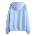 thumbnail image 4 of eileial Hoodies for Women Autumn and Winter Women's Sweater Sports Solid Color Cardigan Zipper Hooded Zip up Hoodie Women,Sky Blue M, 4 of 4