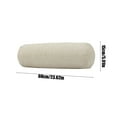thumbnail image 3 of Btomtd 23.6x5.9 in Cylindrical Pillowcase Solid Color Pillow Cover Linen Look Pillowcase Candy Shape Pillow Cover Thick Bolster Pillowcase, Beige, 3 of 6