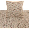 thumbnail image 2 of King Queen Twin Beige & Multicolor Luxury King 90"x18" Bed Runner without Pillow Cover, Chevron Embroidery Bed Scarf on Jacquard Embroidered fabric - Happy Chevy, 2 of 4