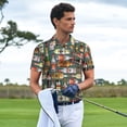 thumbnail image 3 of Balery Alcohol Bottles Camisa Polo de Hombre con Estampado, de Manga Corta y Tejido Medio, Camisa Tipo Golf Polo-XX-Large, 3 of 6