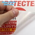 thumbnail image 4 of Uxcell Protected With 24hr Sign Home Business Security Alarm Warning Sign 10 Pack, 4 of 5