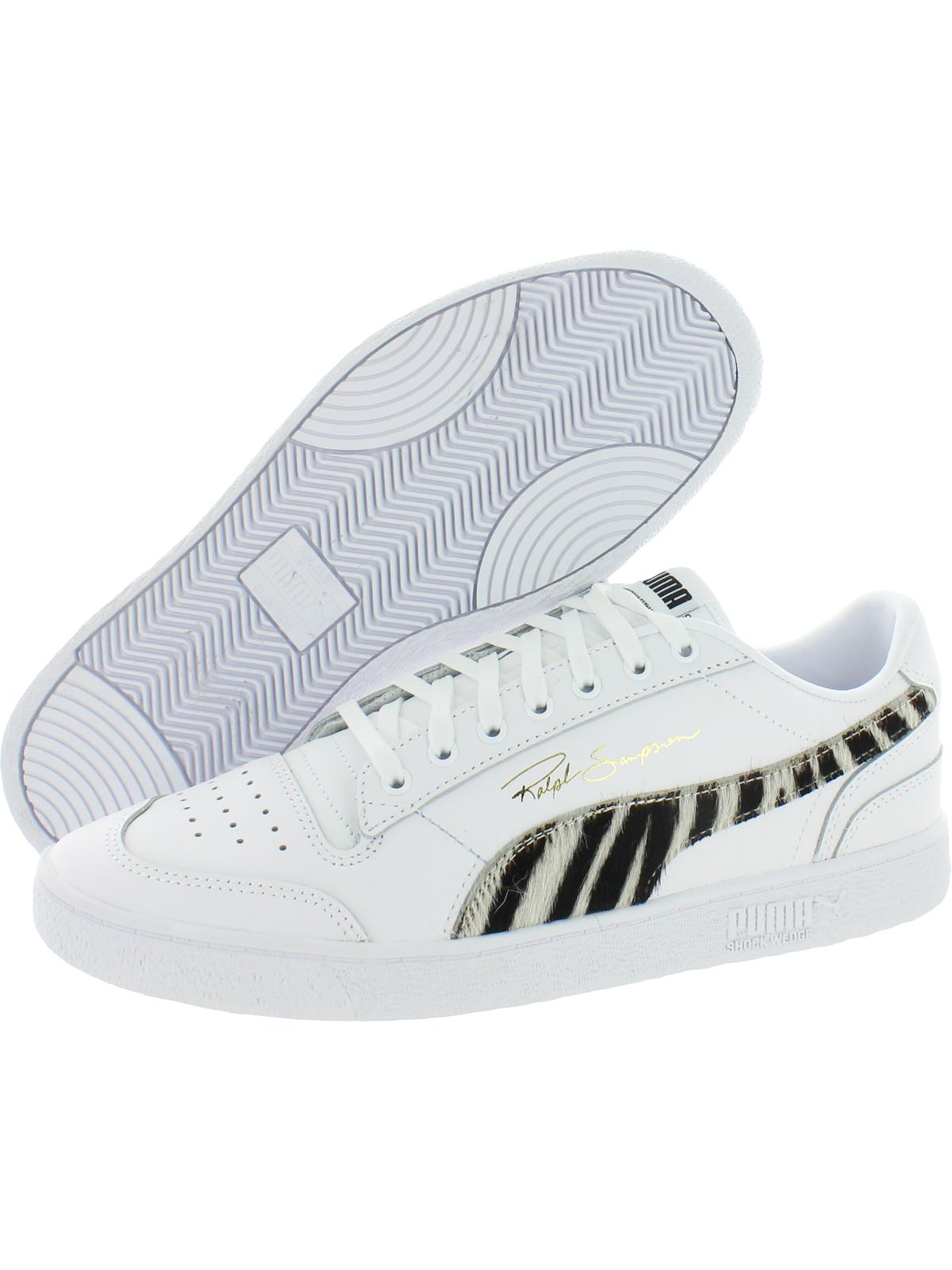 Puma Mens Ralph Sampson Lo Wild Calf Hair Fashion Sneakers White 8 Medium (D) - image 2 of 3