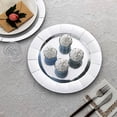 thumbnail image 3 of Balsa Circle 10 Silver 13" Round Disposable Paper Charger Plates Wedding, 3 of 8