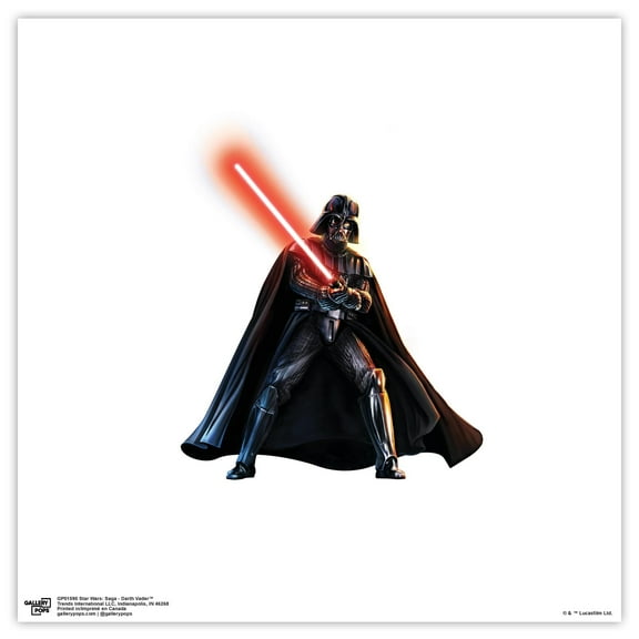 Gallery Pops Star Wars: Saga - Darth Vader Wall Art, Unframed Version, 12" x 12"