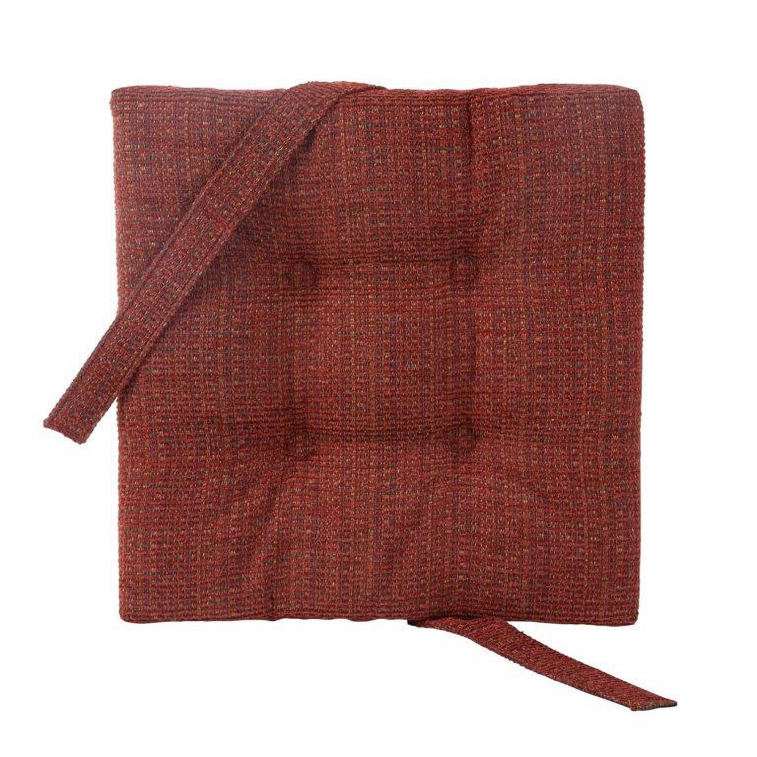 Klear Vu Gripper Square 15" x 15" Bar Stool Cushion with Velcro Straps - Set of 4