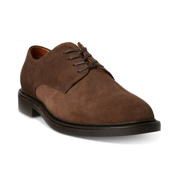 Polo Ralph Lauren Men's Asher Suede Lace-up Derby Dress Shoes - Polo Tan