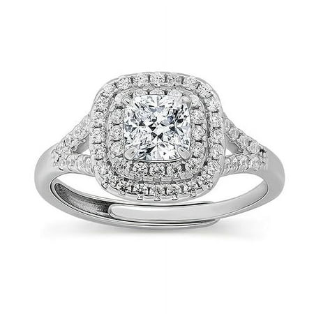 Diamant pour Femmes Bague de Mariage en Argent Sterling Bague de Fausse Fiançailles Bague de Promesse pour Anniversaire et Mariage