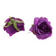 thumbnail image 3 of Rosa Artificial Sola Cara Flor Diy Boda Pelo Clip Púrpura Sunnimix la flor de DIY, 3 of 7