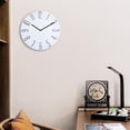 thumbnail image 4 of Reloj de pared de 30 cm con movimiento de barrido silencioso, reloj colgante moderno, reloj oscilante para blanco, 4 of 8