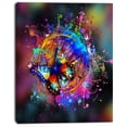 thumbnail image 2 of Butterfly over Abstract Background - Abstract Wall Art Canvas, 2 of 3