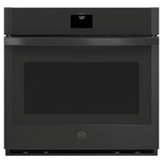 GE 30" Smart Built-In Self-Clean Convection Single Wall Oven-Black On Black JTS5000DVBB