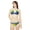 White, variant on 'Fireworks over River' Strappy Bikini Set (AOP)