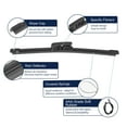 thumbnail image 4 of Unique Bargains 2pcs Car Auto Rear Windshield Wiper Blade Replacement for Hyundai Veloster 2011-2018, 4 of 6