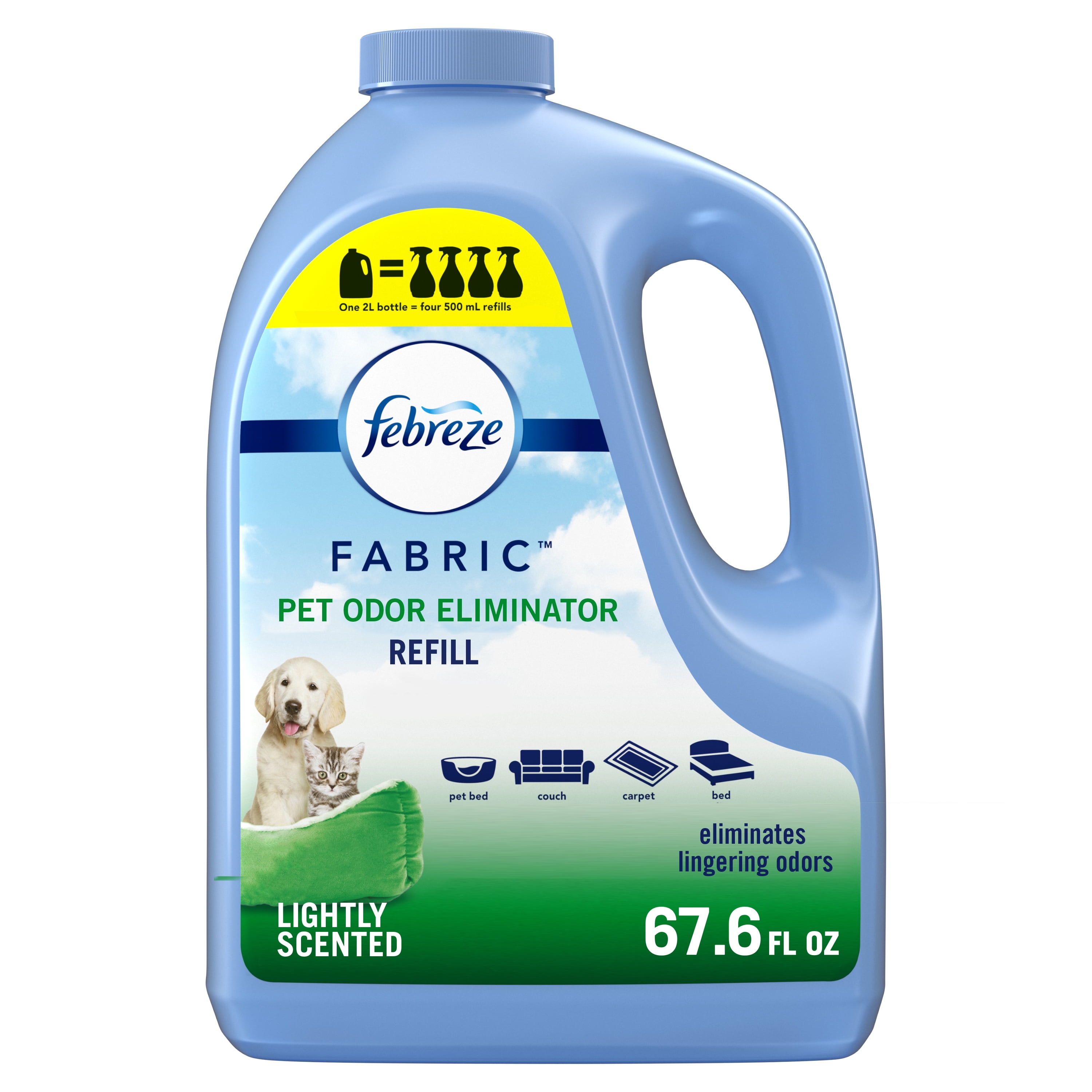 Febreze OdorEliminating Fabric Refresher Refill, Pet Odor Eliminator, 67.6 Oz