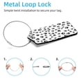 thumbnail image 2 of Square 2Pack PU Leather Paw Cruise Luggage Tag with Privacy Cover and Stainless Steel Ring - Suitable for Travel Handbags Backpacks Luggage Tags, 2 of 6