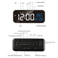 thumbnail image 2 of Reloj despertador Yuarrent Digital LED Control de voz pantalla electrónica de temperatura y fecha Negro, 2 of 6